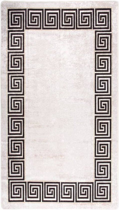 vidaXL Vloerkleed wasbaar 190x300 cm lichtbeige