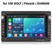 Junsun VW 7-inch autoradio voor Golf, Passat, Sharan, met Linux, draadloze CarPlay & Android Auto, Bluetooth, FM/RDS en USB