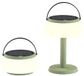 BOLD Draagbare Solar LED Tafellamp voor Binnen en Buiten, Touchbediening, Traploos Dimbaar, 280 lm, 2700K, IP44, Oplaadbaar via Zonne-energie en USB-C, Tot 4 Uur Gebruik, Groen