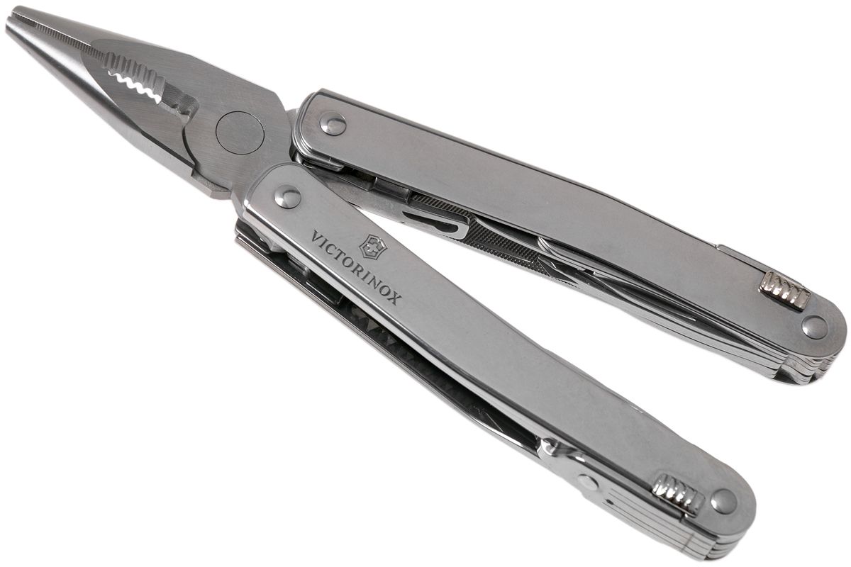 Victorinox SwissTool Spirit X Plus Ratchet 3.0236.L multitool, lederen foedraal