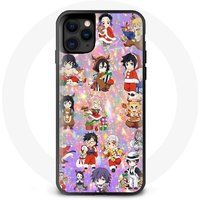 Maniacase Hoesje voor Iphone 12 Pro Max Demon slayer vrolijk kerstfeest poster