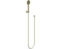 IVY Handdoucheset - Rond - Satin Spray Handdouche - Verstelbare Wandsteun - Doucheslang 120 cm - Geborsteld Mat Goud PVD