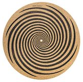 AA Audio Anatomy Vinyl platendraaitafel cover spiraalvormig ontwerp van kurk (3 mm)