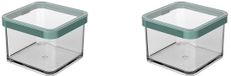 Ibenzoa® boîte de conservation transparente avec couvercle hermétique, de qualité alimentaire et sans BPA, set de deux pièces
