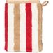 Cawö Coast Gant de toilette rot/natur 16/22