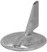 Super Marine Aluminium Yamaha 150-175-200-225hp Trim Tab Anode Argent 84 x 100 mm