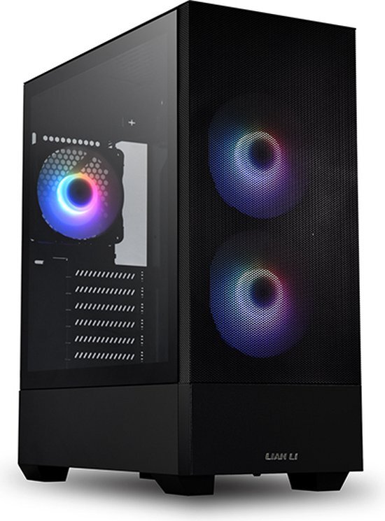 Lian Li LANCOOL 205M Mesh Micro-ATX-Gehäuse, Tempered Glass - schwarz