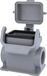 HARTING Han 6B, cadre de base haut, 2xPG21 sortie latérale pour câbles, avec 1 bride de fixation avec capot de protection, plastique - 1 pièce