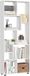 Homcom Bibliothèque Bois 70x24x178cm Blanc