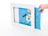 Articulate Gallery A4 kinderkunstlijsten A4 enkel wit frame enkele fotolijst voor kinderkunstwerken 28 x 38 cm frame kinderkunstprojecten school thuis of op kantoor