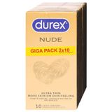 Durex Nude - préservatifs ultra fins (2 x 10 pièces)