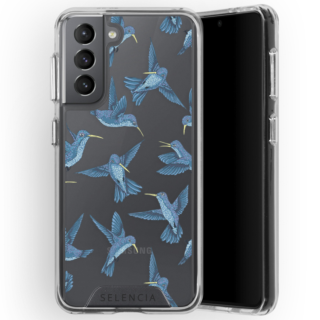 Selencia Fashion Extra Beschermende Backcover Samsung Galaxy S21 - Birds