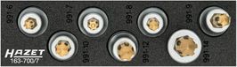 HAZET Steeksleutelinzetstuk wigprofiel Ribe-CV 1/2 inch 7-delig 163-700/7