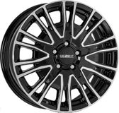 DEZENT KE DARK noir poli 6.5Jx16 5x130 ET66
