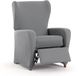 Eysa Bi-elastische bankhoes voor relaxfauteuil, kleur: grijs, design Harlem