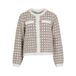 VILA gebreid geruit jacquard vest met wol - meerkleurig