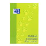 OXFORD 100050303 Schoolblok, 5-delige set, A4, blanco, 100 vellen, 90 g/m², lichtgroen