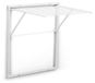 Étagère murale - Pliable - 6,5 m de corde - Bois - Blanc