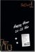 Sigel Glasmagneetbord Artverum 40x60cm Zwart Drinks