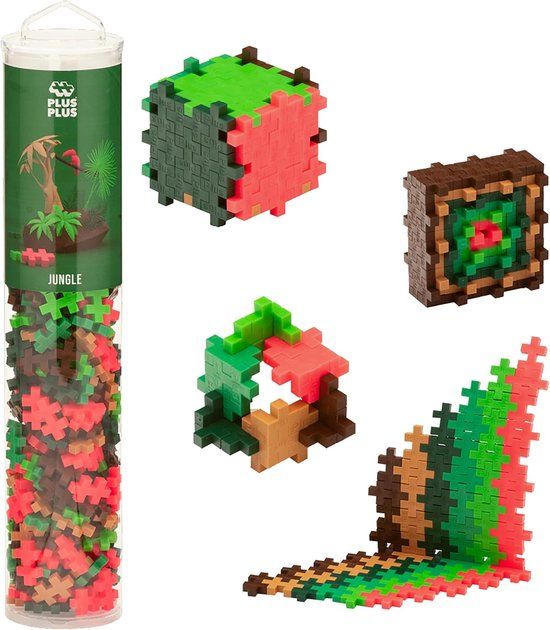 Plus-Plus Tube jungle 240-delige bouwset