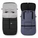 Chanceliere Interbaby Babykinderwagen, winterdeken, zacht, afneembare slaapzak, dubbele opening, gemakkelijk te wassen, anti-allergische materialen, zwart