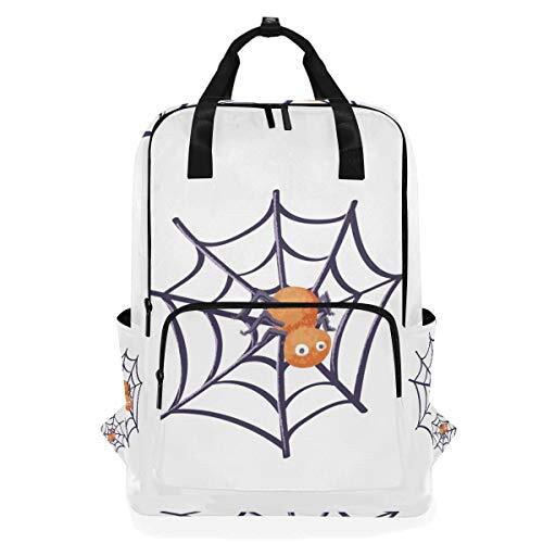 MONTOJ Travel Rugzak Halloween Spider School Rugzak