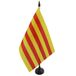 AZ FLAG Tafelvlag Catalonië 21x14 cm Polyester 100D Plastic Voet