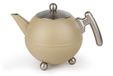 Bredemeijer - Theepot dubbelwandig - Duet® Bella Ronde – 1,2 litre – acier inoxydable – taupe