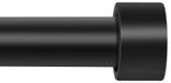 Tringle à rideaux, 304,8–609,6 cm, 2,5 cm (1 pouce), noir, réglable, résistant