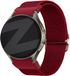 Bandz Elastisch nylon bandje 'Easy fit' - Rood - Geschikt voor Samsung Galaxy Watch 7 (40 & 44mm) / Galaxy Watch 6 Classic (43 & 47mm) / Galaxy Watch 5 (Pro) / Galaxy Watch 4 (Classic) / Galaxy Watch FE