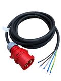 NWP CEE-aansluitkabel 5 m 400 V 16 A, zwart, IP44 5 x 2,5 mm² H07RN-F