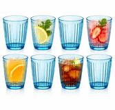 Cosy&Trendy Cosy Moments Drinkglazen Rituals - waterglazen - blauw transparant - glas - set 8x stuks - 320 ml