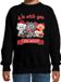 Bellatio Decorations Kersttrui / sweater - voor jongens/meisjes - we wish you - zwart - Kerst poesjes - katten - dieren 110/116