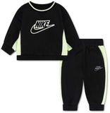 Nike Kids Ft Blocked Crew Set Zwart 12 Months Kinderen