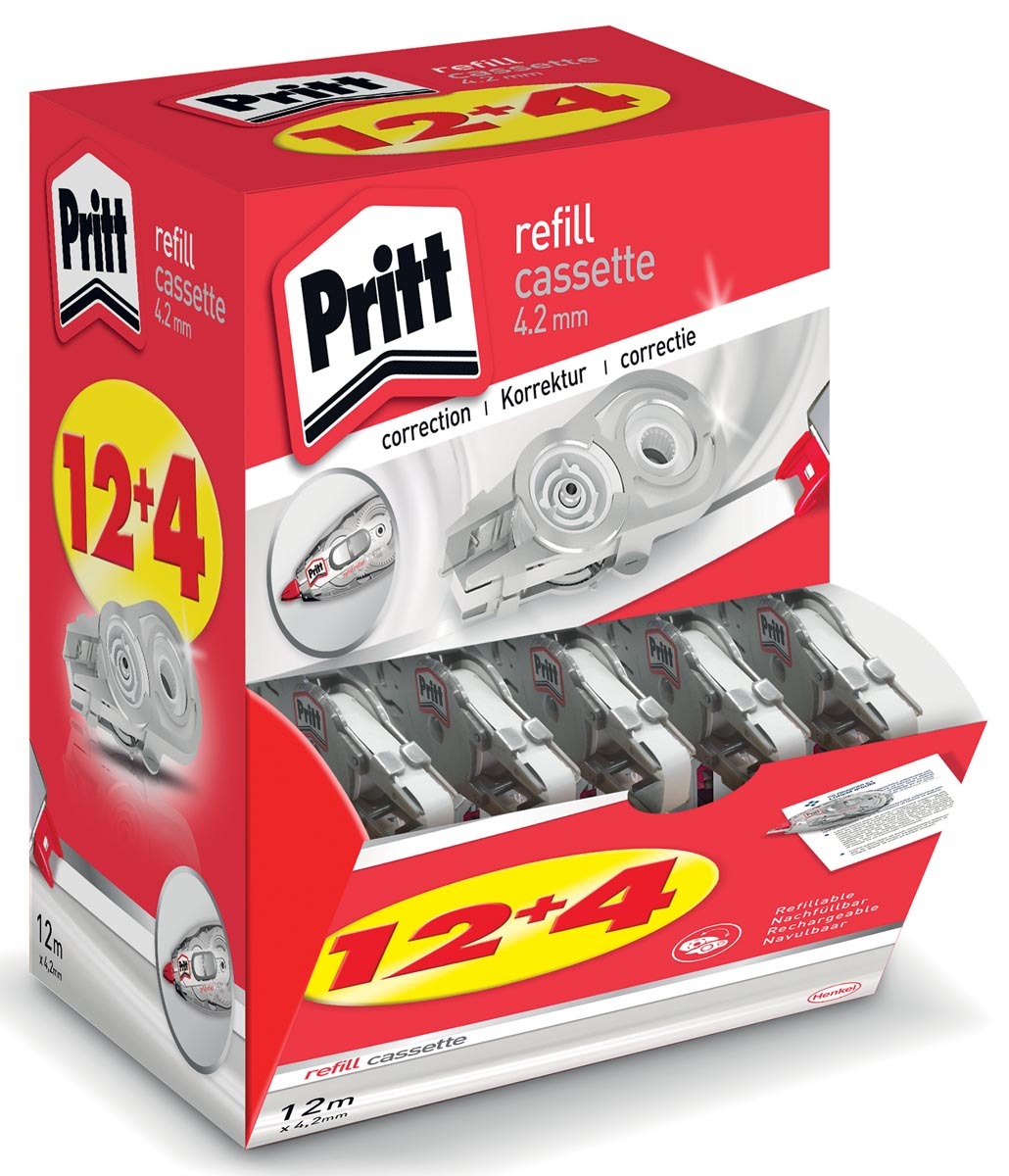 Pritt vulling voor correctieroller Refill Flex 4 2 mm x 12 m doos 12 4 gratis