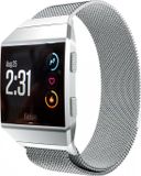 Strap-it Milanees Smartwatch bandje - Zilver - Geschikt voor Fitbit Ionic - Maat S