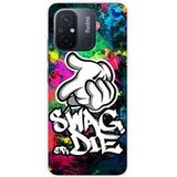 1001 coques Xiaomi Bedrukt siliconen hoesje compatibel met Xiaomi Redmi 12C, Xiaomi Redmi 11A Swag or die