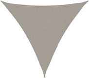 vidaXL Zonnezeil 160 g/m² driehoekig 4,5x4,5x4,5 m HDPE lichtgrijs