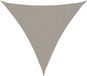 vidaXL Zonnezeil 160 g/m² driehoekig 4,5x4,5x4,5 m HDPE lichtgrijs