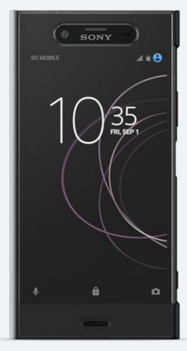 Sony SCTG50 - Back Cover - Xperia XZ1 - Zwart