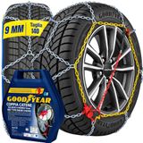 Goodyear Catene da Neve "G9", Catene Neve 9 mm, Catene Auto Omologate TUV e GS Onorm, Misura 140, Tabella Applicativa per Misure Pneumatici