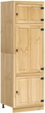 vidaXL SKI Kast Honingbruin Massief Grenenhout 66 x 58 x 207 cm