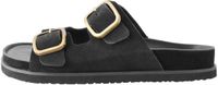 Next - Dames - Forever Comfort® sandalen met voetbed en dubbele bandjes - Zwart