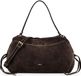 Abro Necessity Schoudertas Leder 40 cm - Dames - dark brown