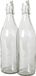 Merkloos Gerimport Beugelfles - 1 liter - Transparant - Glas
