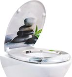 Merkloos / Sans marque Famanu toiletbril - DuropLast: hoogwaardig materiaal met soft-close mechanisme