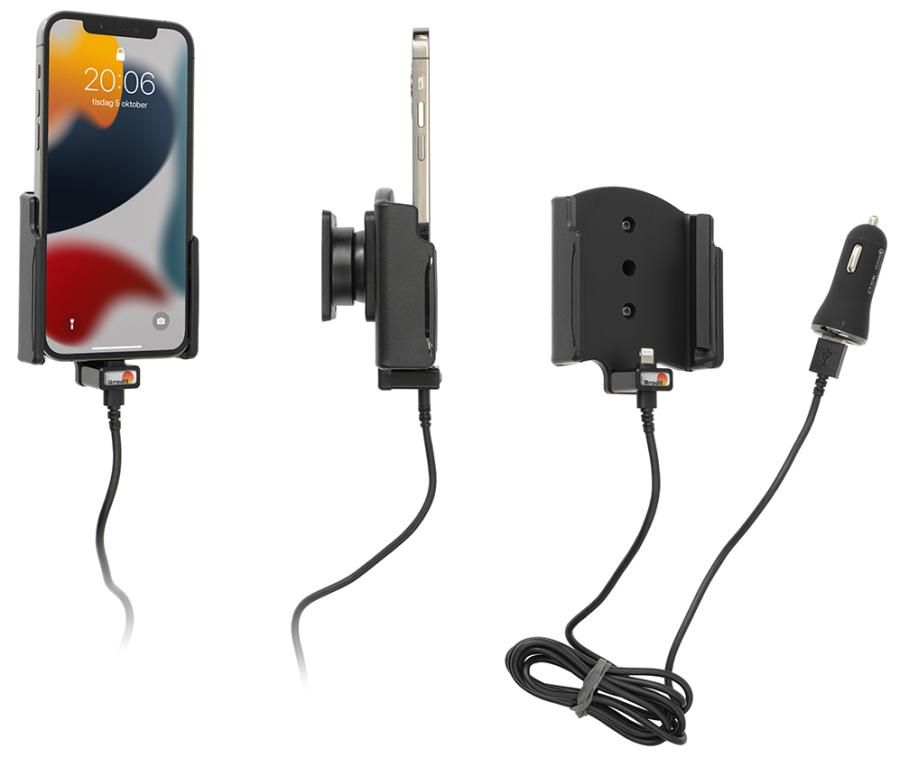 Brodit 721276 - Autolader - Smartphone - Quick Charge 3.0 - 2x USB - Zwart
