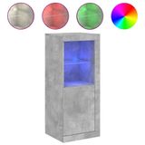 VidaXL Dressoir met LED-verlichting, 41x37x100 cm, betongrijs