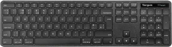 Targus EcoSmart AKB873UK Toetsenbord Universeel RF-draadloos + Bluetooth QWERTY Brits Engels Zwart