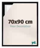 yd, Baklijst 70x90 cm Zwart Mat - Lijst voor Canvasdoek - MDF Lyon